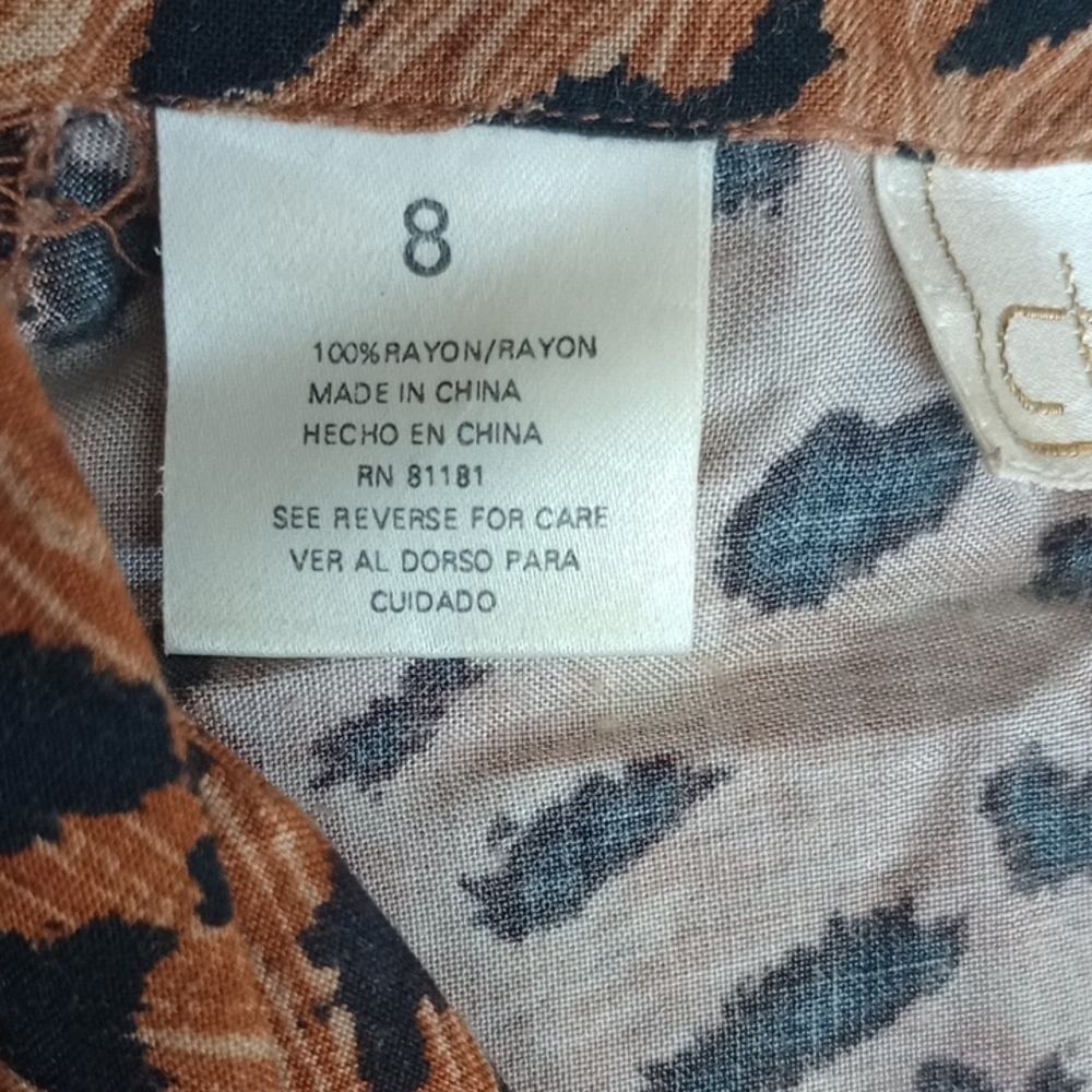 Che Studio Leopard Print Button-Up DRESS - Picture 7 of 15